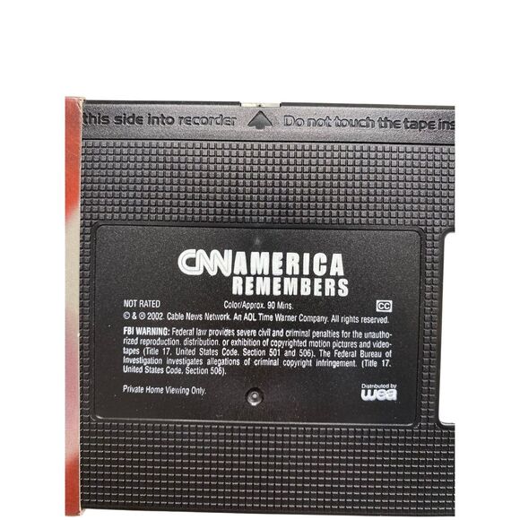 CNN America Remembers VHS 2002 September 11 Documentary Vintage Video Tape - Picture 4 of 5